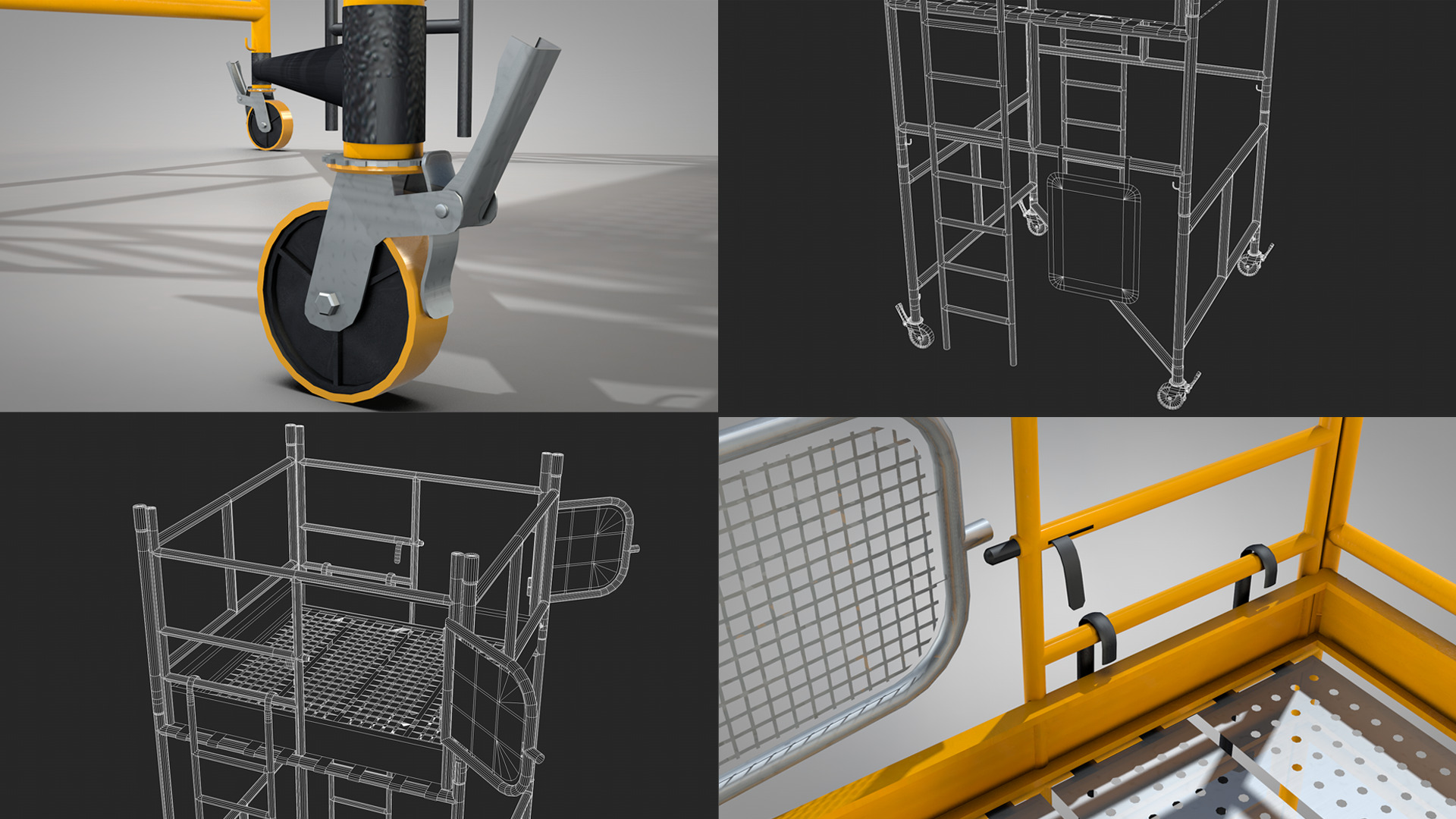 Construction Scaffolding 3D model_4