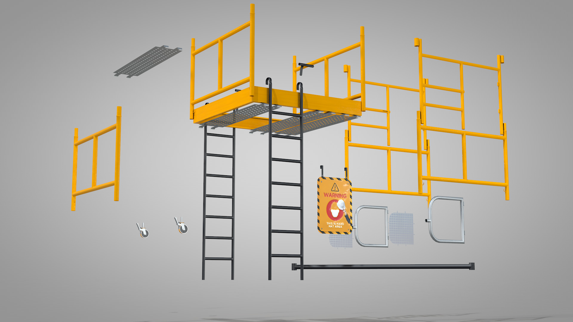 Construction Scaffolding 3D model_7