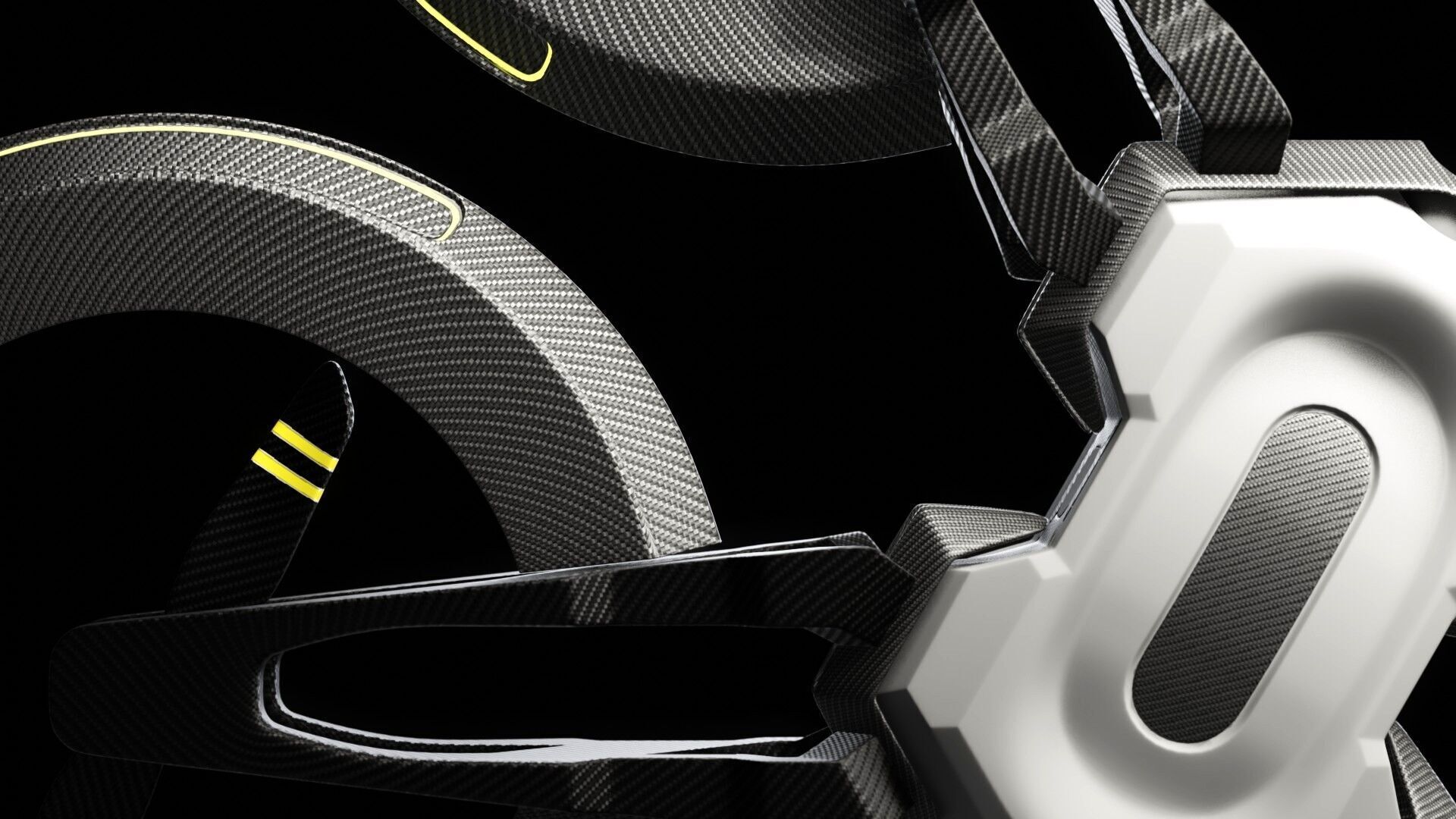 Racing Drone Low-poly 3D model_4