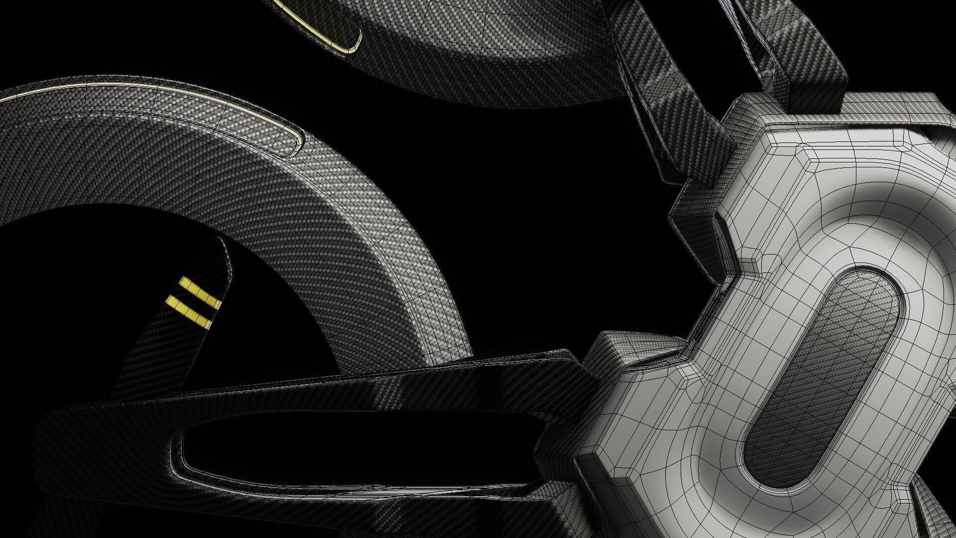 Racing Drone Low-poly 3D model_25