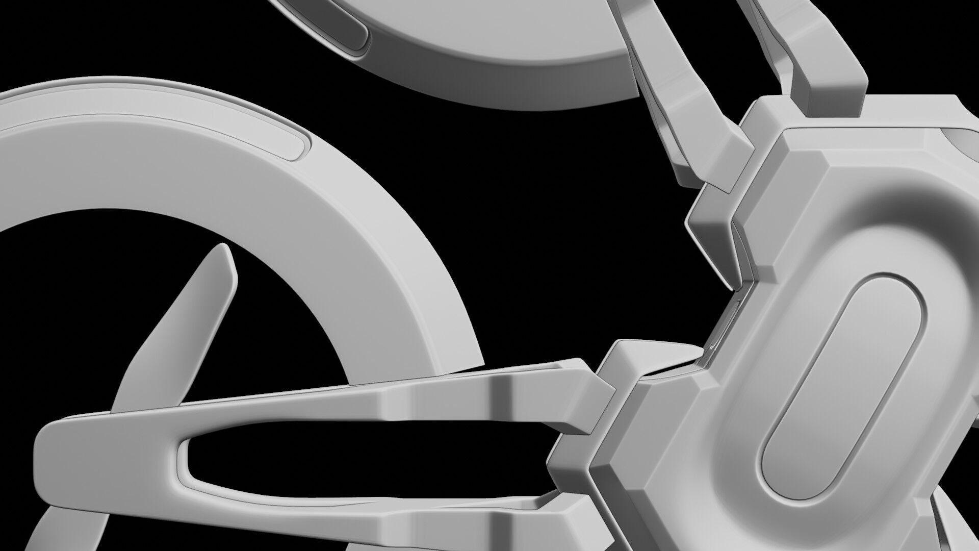 Racing Drone Low-poly 3D model_12