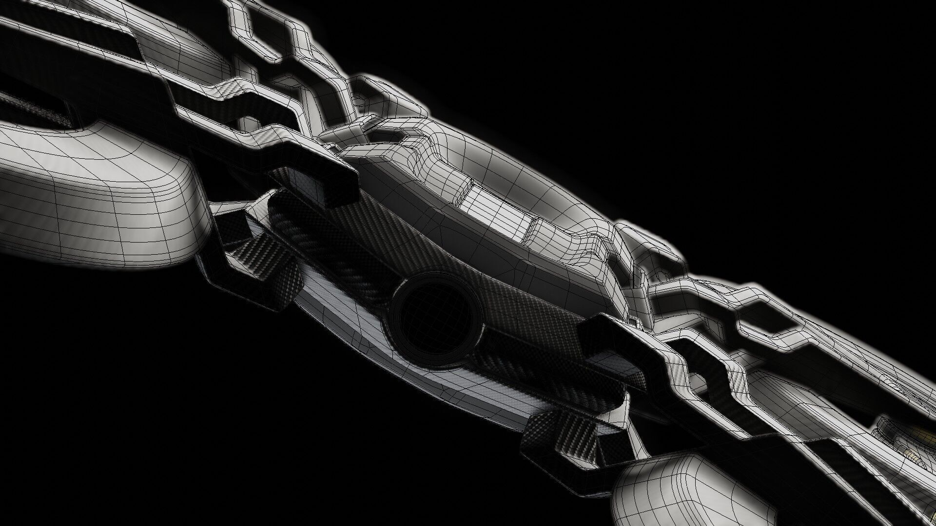 Racing Drone Low-poly 3D model_24