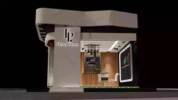 Show Room Store Exhibition a670 f 3D model