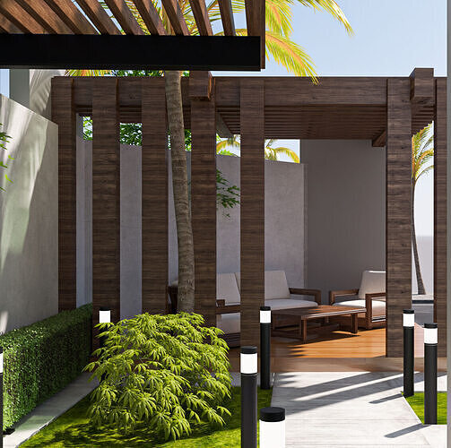 vila building 3D model 3D model 3