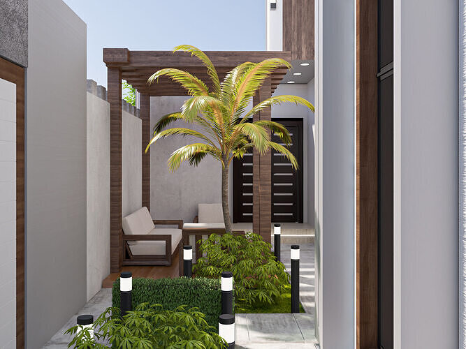 vila building 3D model 3D model 4
