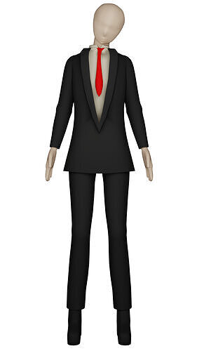 Slenderman Free 3D model