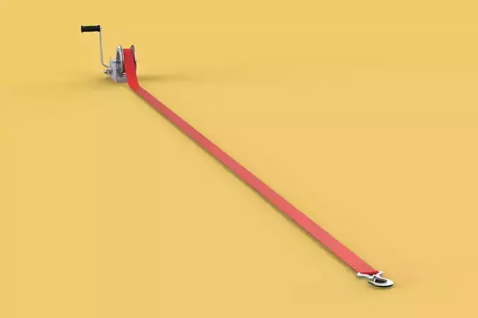 HOOK HEAVY DUTY HAND LEVER CRANK WINCH STEEL BELT WEBBING STRAP