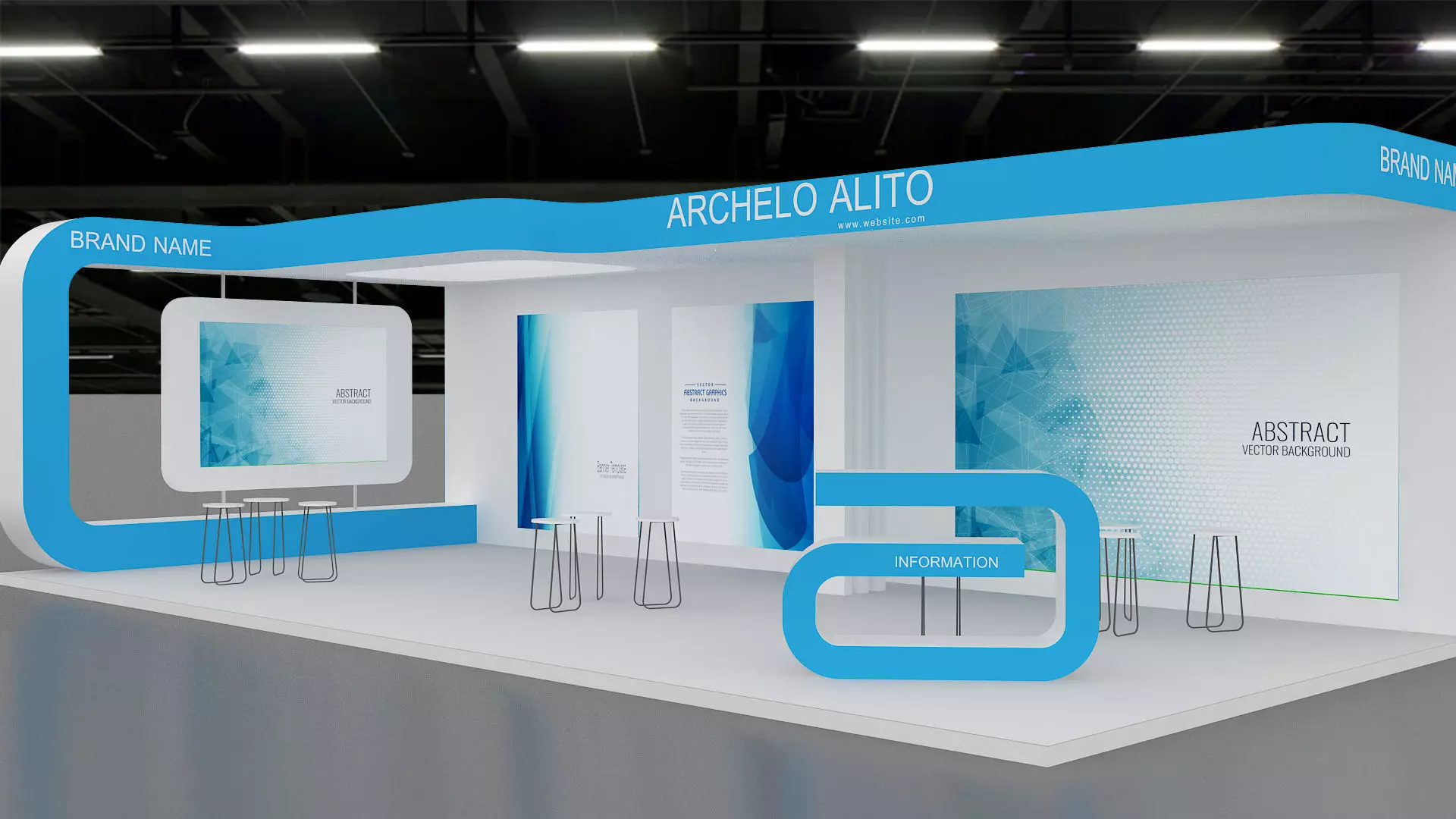 Booth Exhibition 3D model 3D model_0