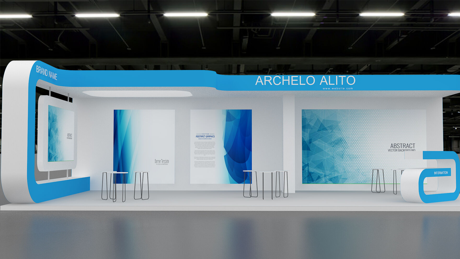Booth Exhibition 3D model 3D model_1
