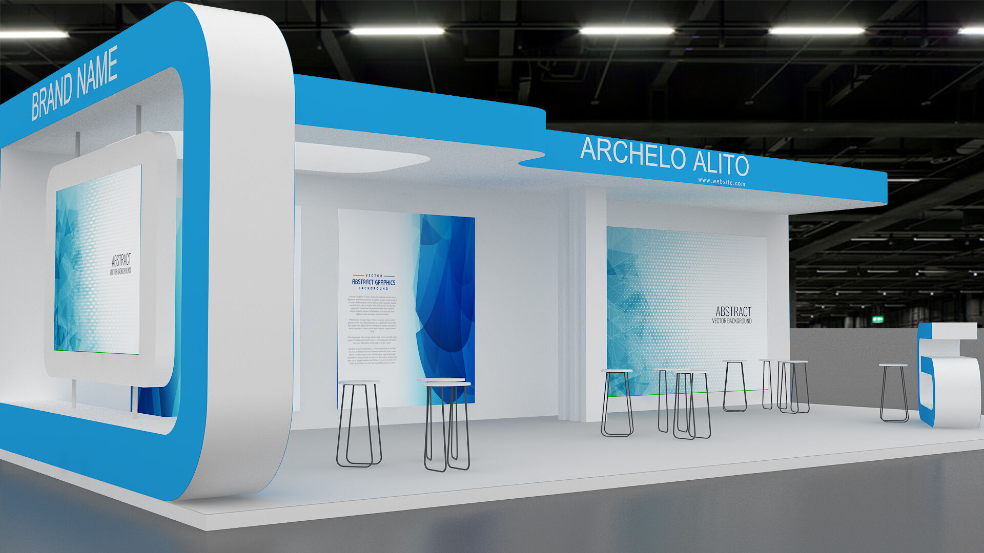 Booth Exhibition 3D model 3D model_3