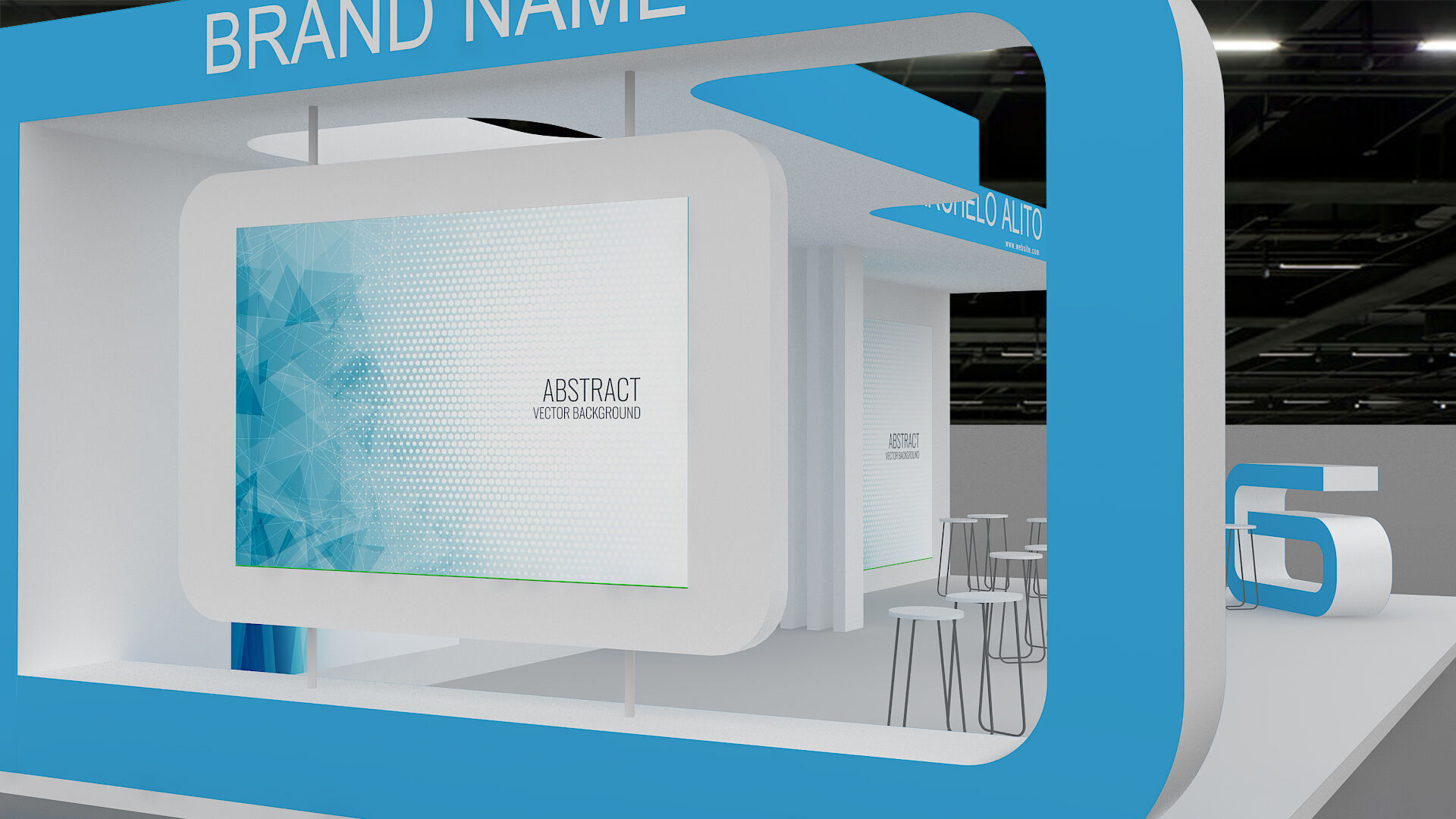 Booth Exhibition 3D model 3D model_4