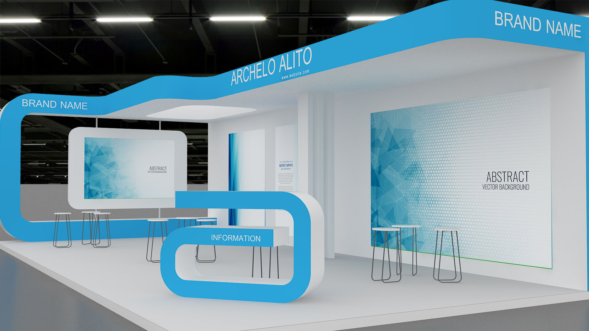 Booth Exhibition 3D model 3D model_2