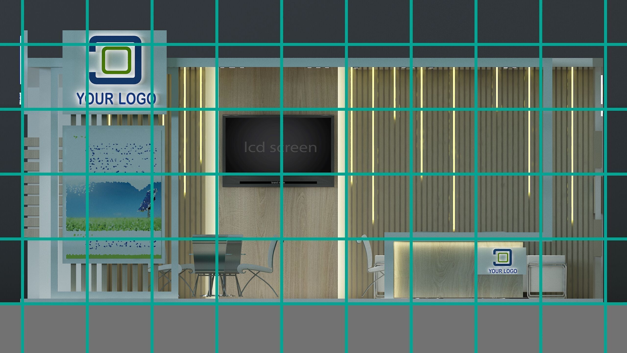  Booth Exhibition Stand a672b 3D model_10