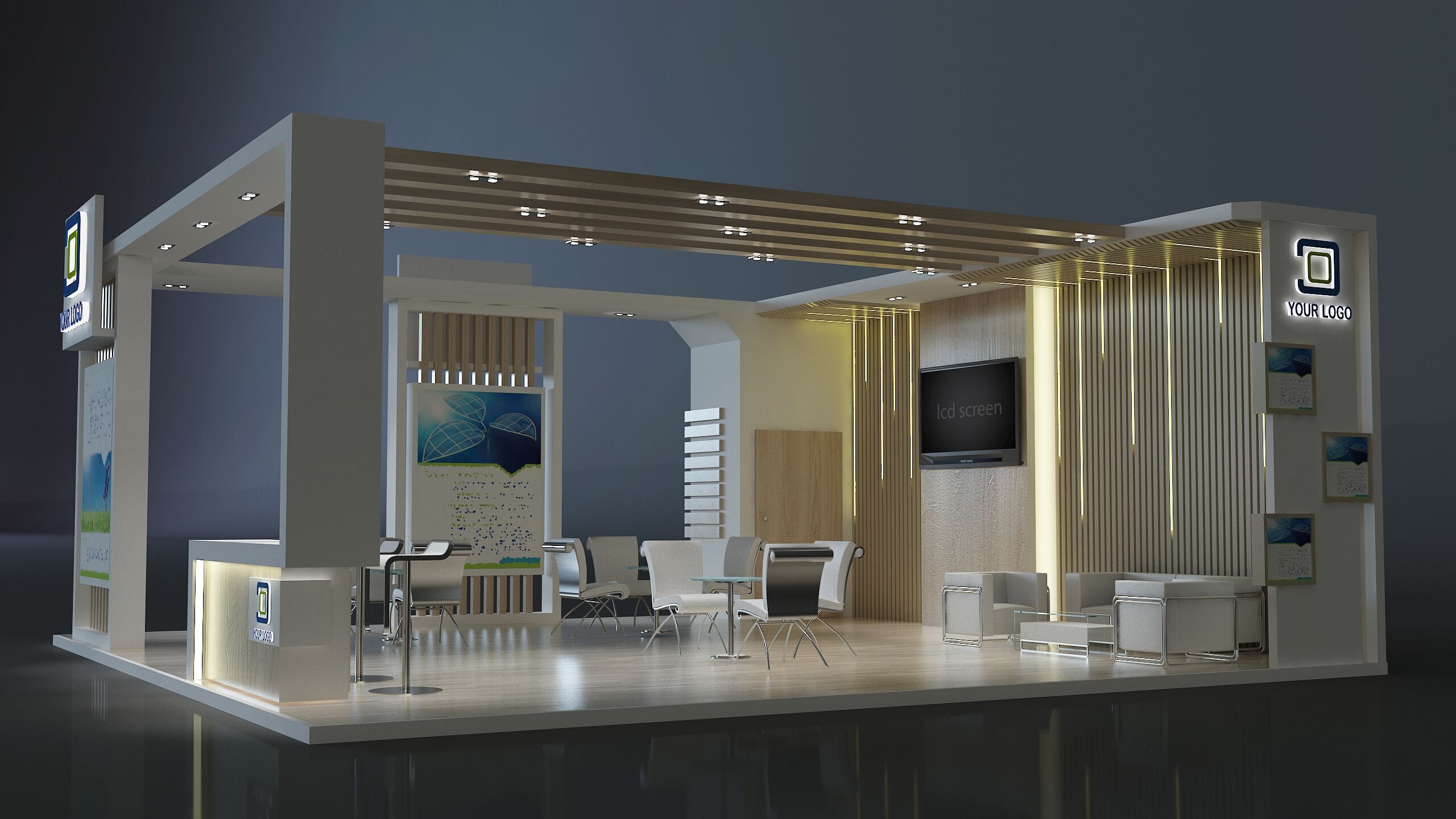  Booth Exhibition Stand a672b 3D model_6