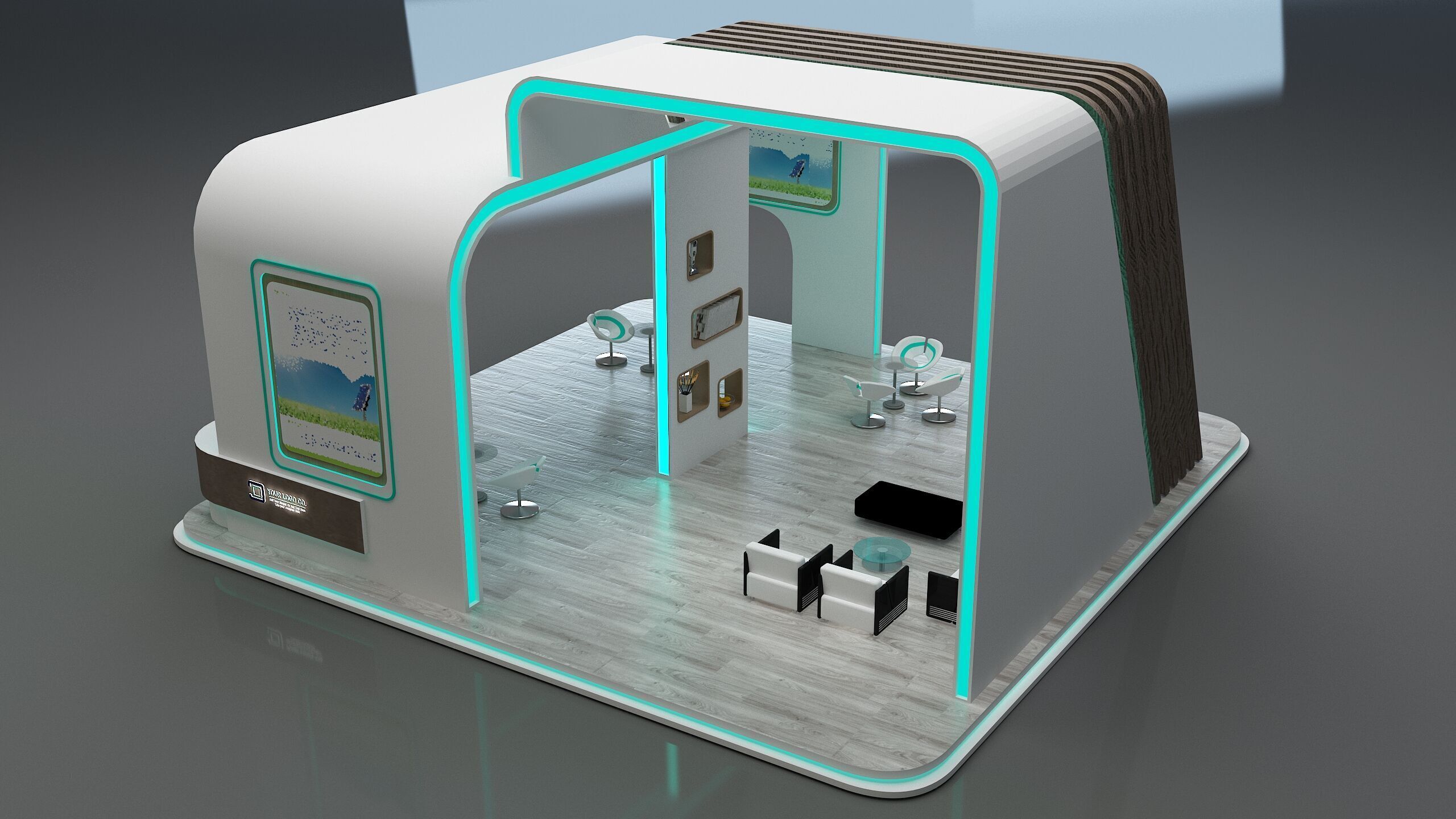  Booth Exhibition Stand a672c 3D model_8
