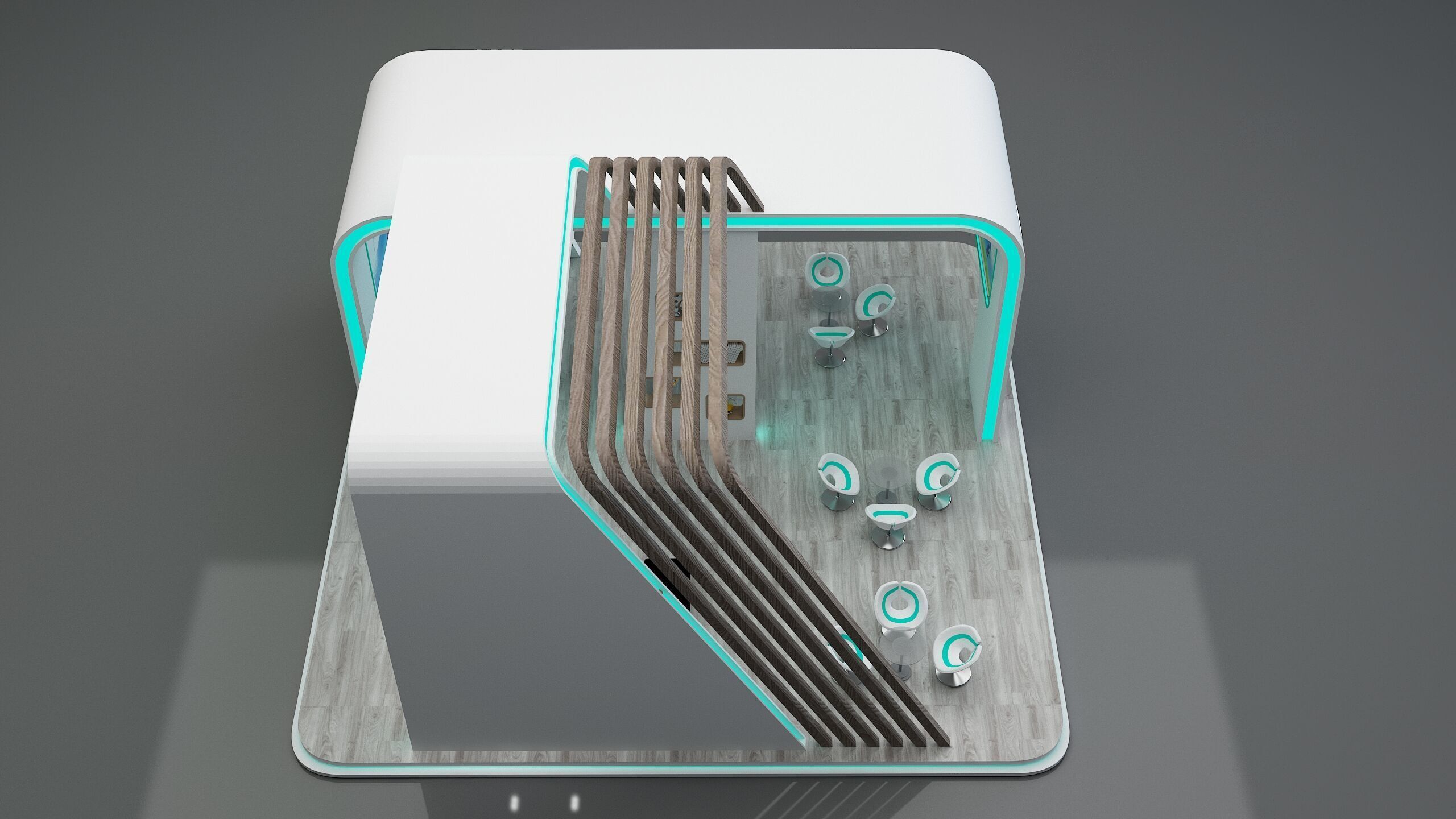  Booth Exhibition Stand a672c 3D model_9
