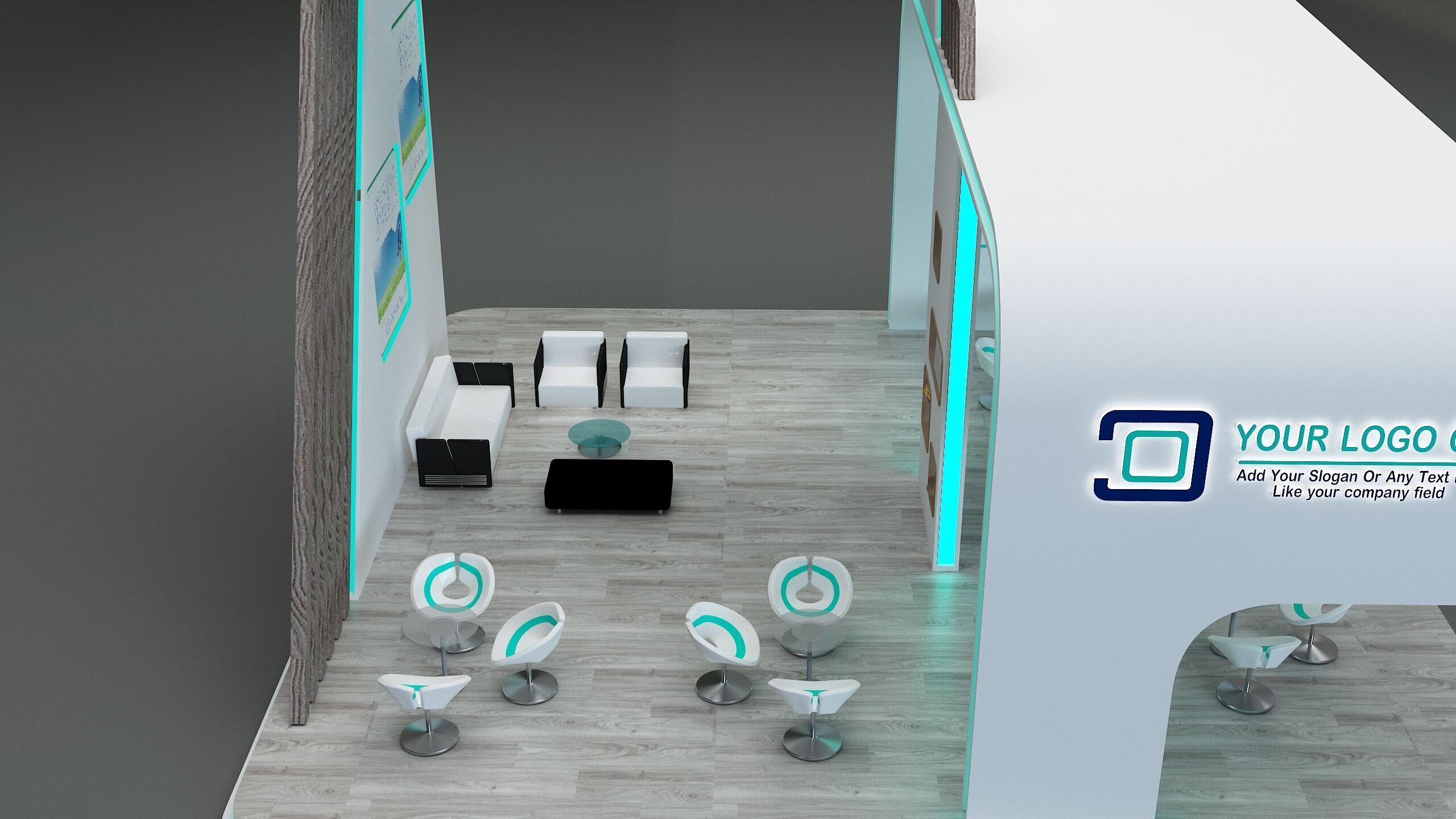  Booth Exhibition Stand a672c 3D model_10