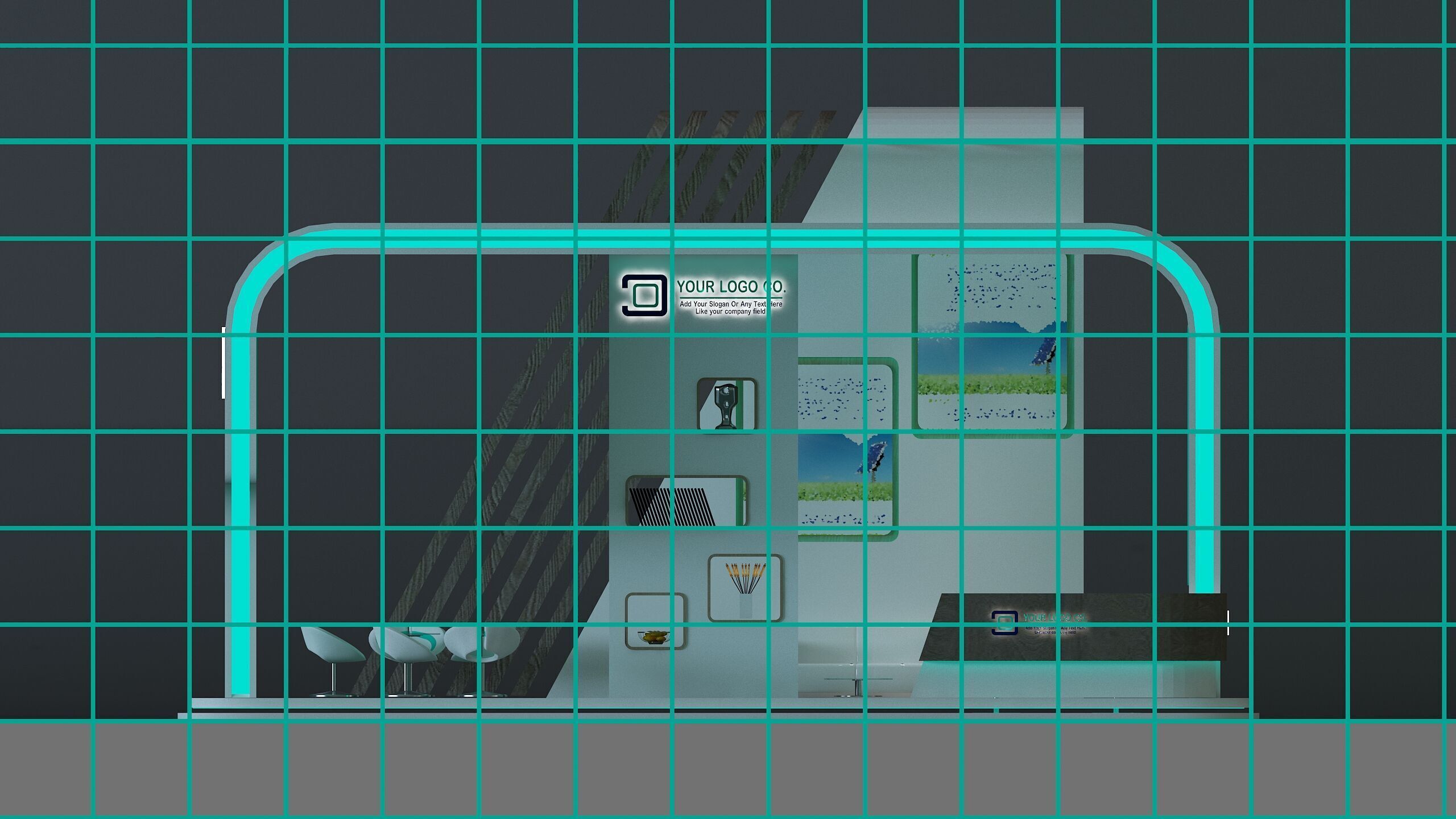  Booth Exhibition Stand a672c 3D model_1