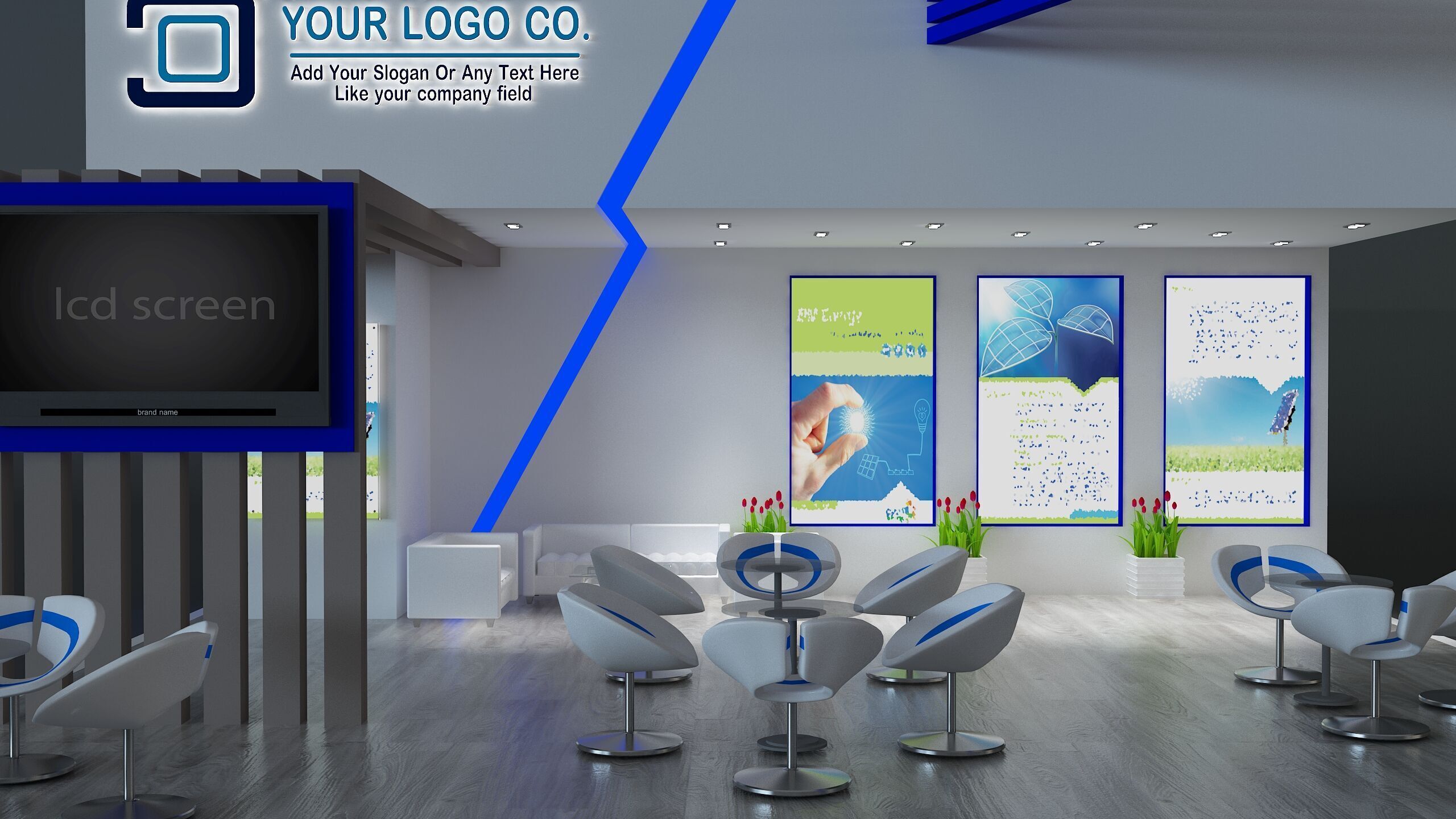  Booth Exhibition Stand a672d 3D model_6