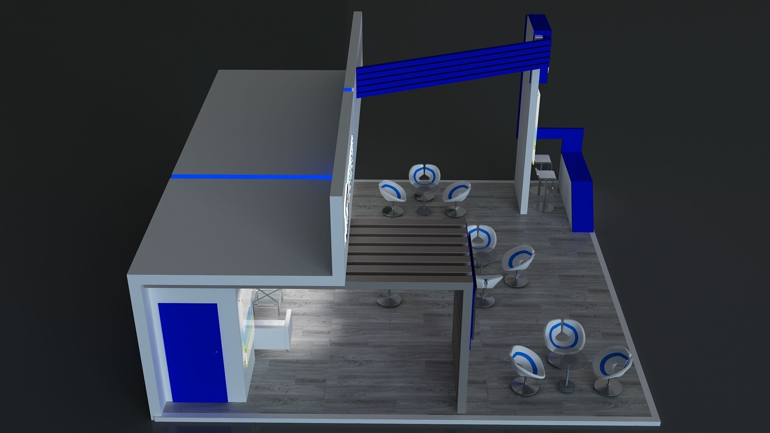  Booth Exhibition Stand a672d 3D model_4