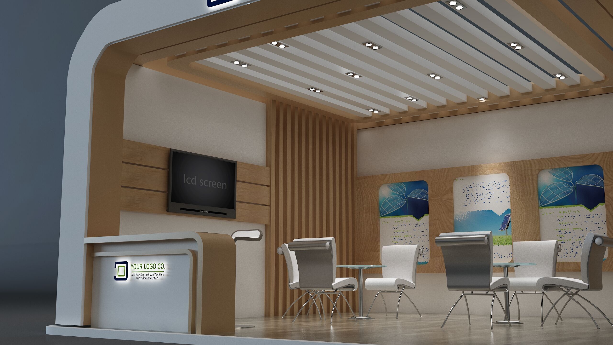  Booth Exhibition Stand a672e 3D model_4