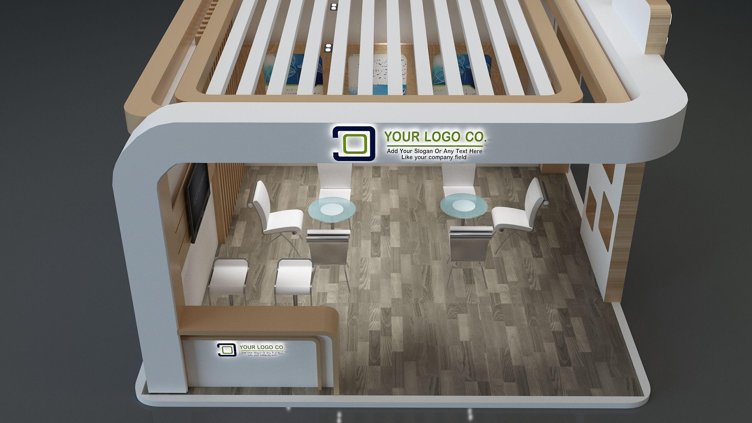  Booth Exhibition Stand a672e 3D model_7