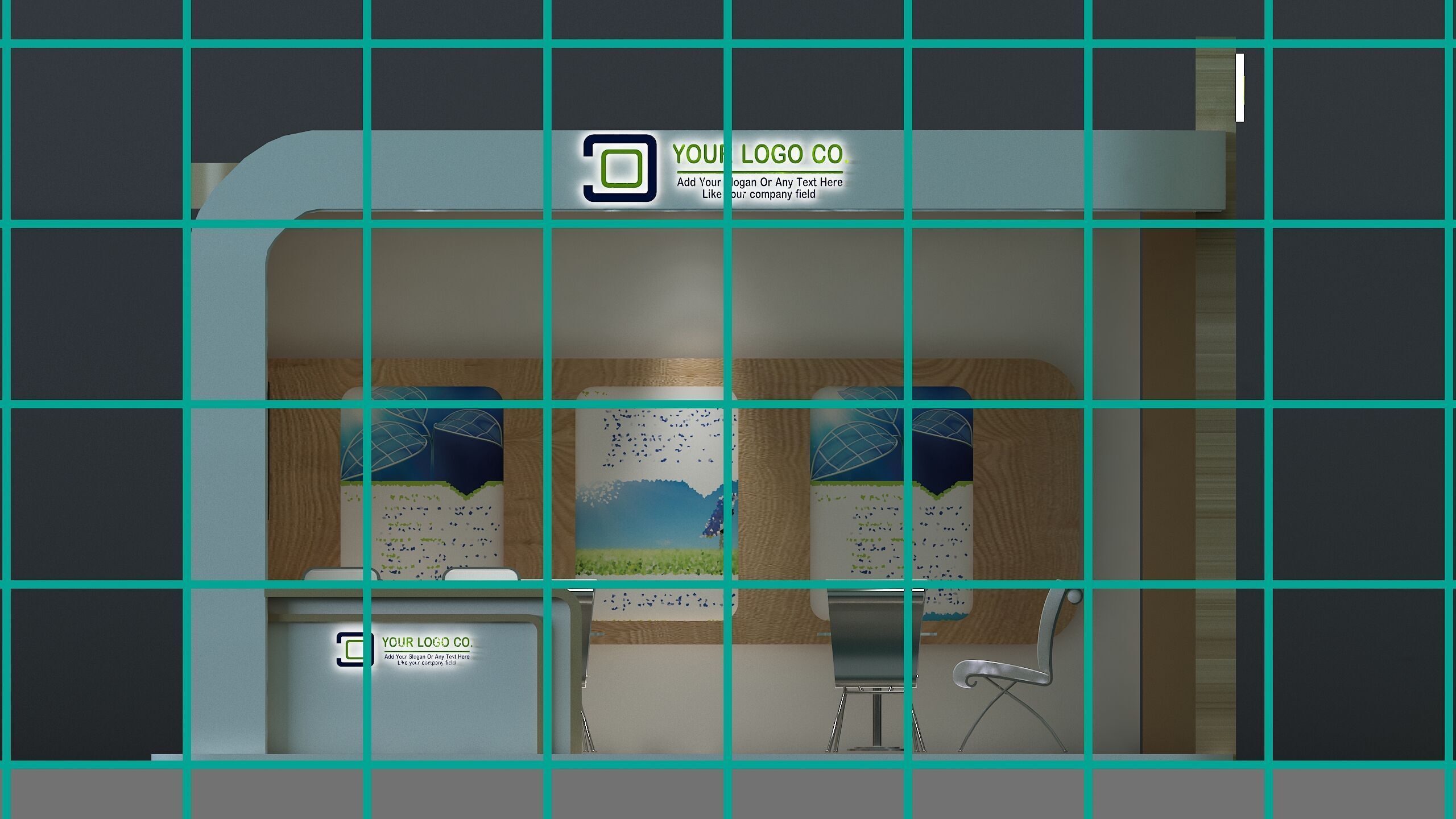  Booth Exhibition Stand a672e 3D model_8