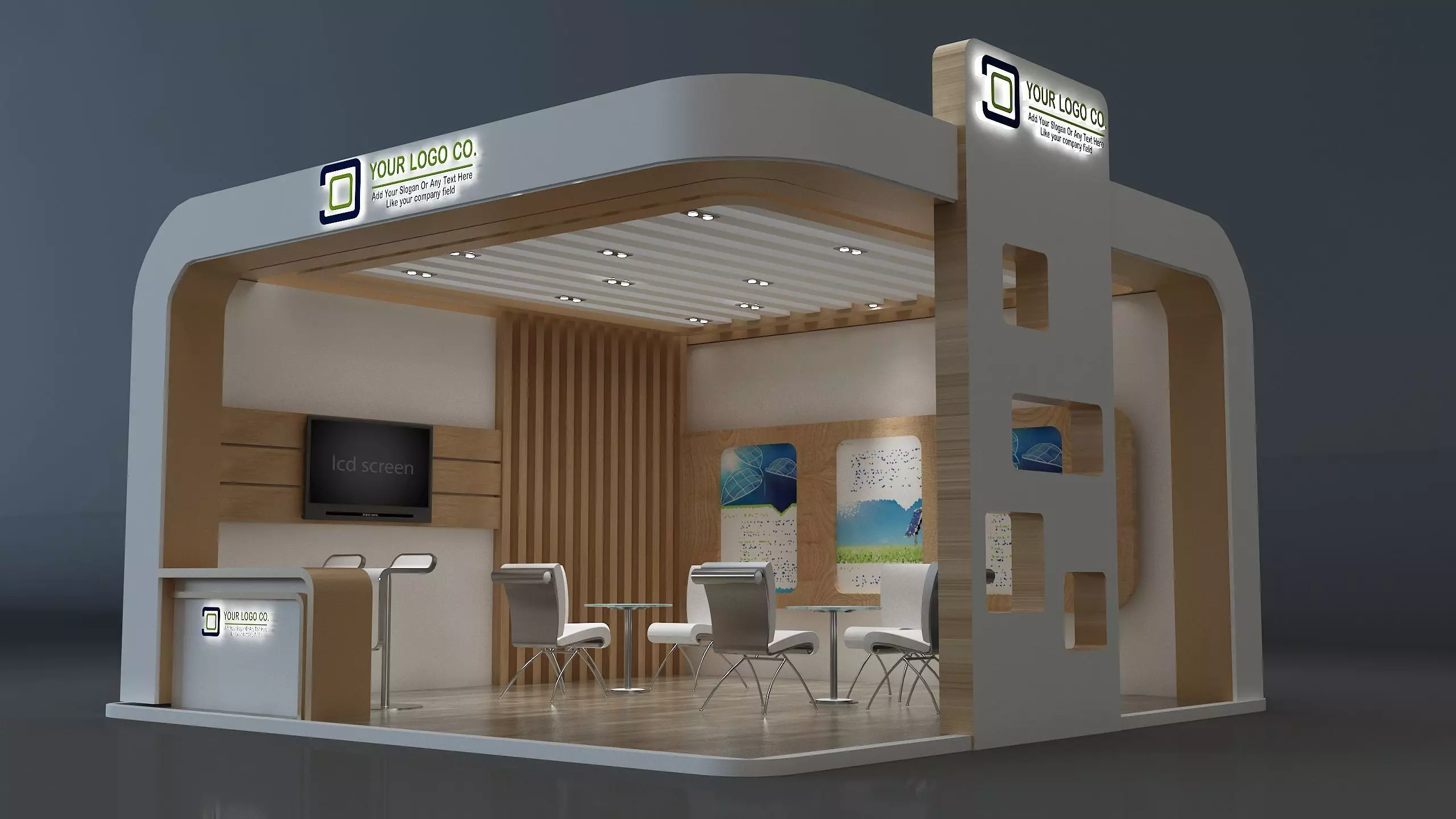  Booth Exhibition Stand a672e 3D model_0