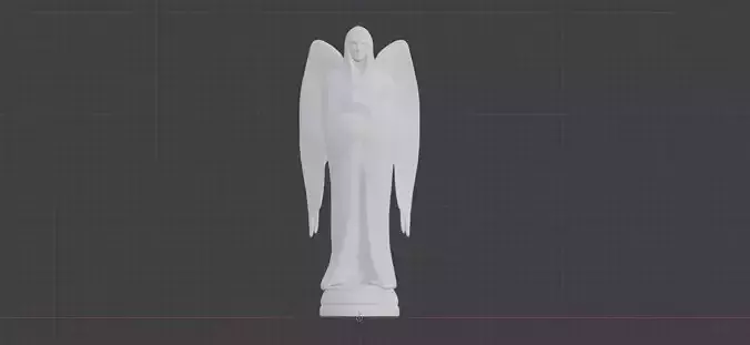 Vizima Castle Stone Angel - High Res 3D Print ready Free 3D print model