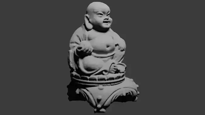 Lava stone Buddha statue 