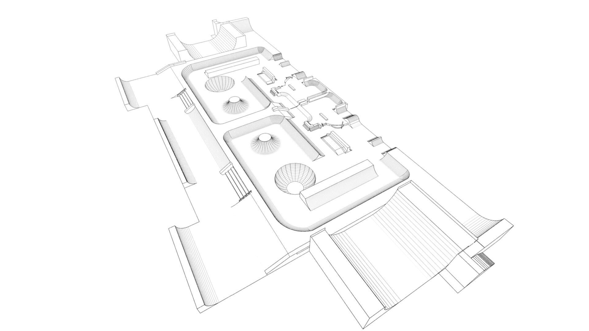 Skatepark-Skate Park PACK 3D model_9