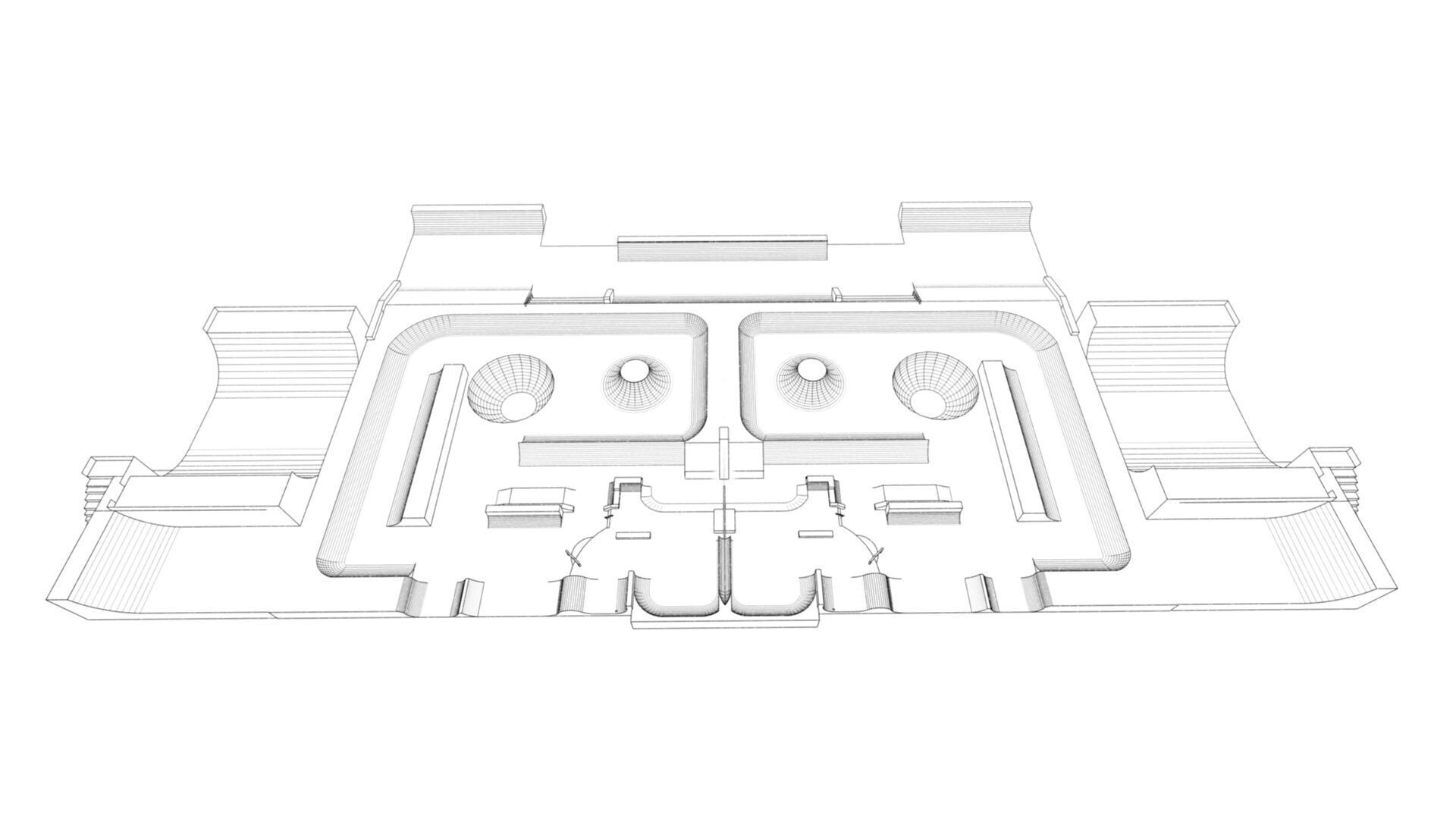 Skatepark-Skate Park PACK 3D model_1