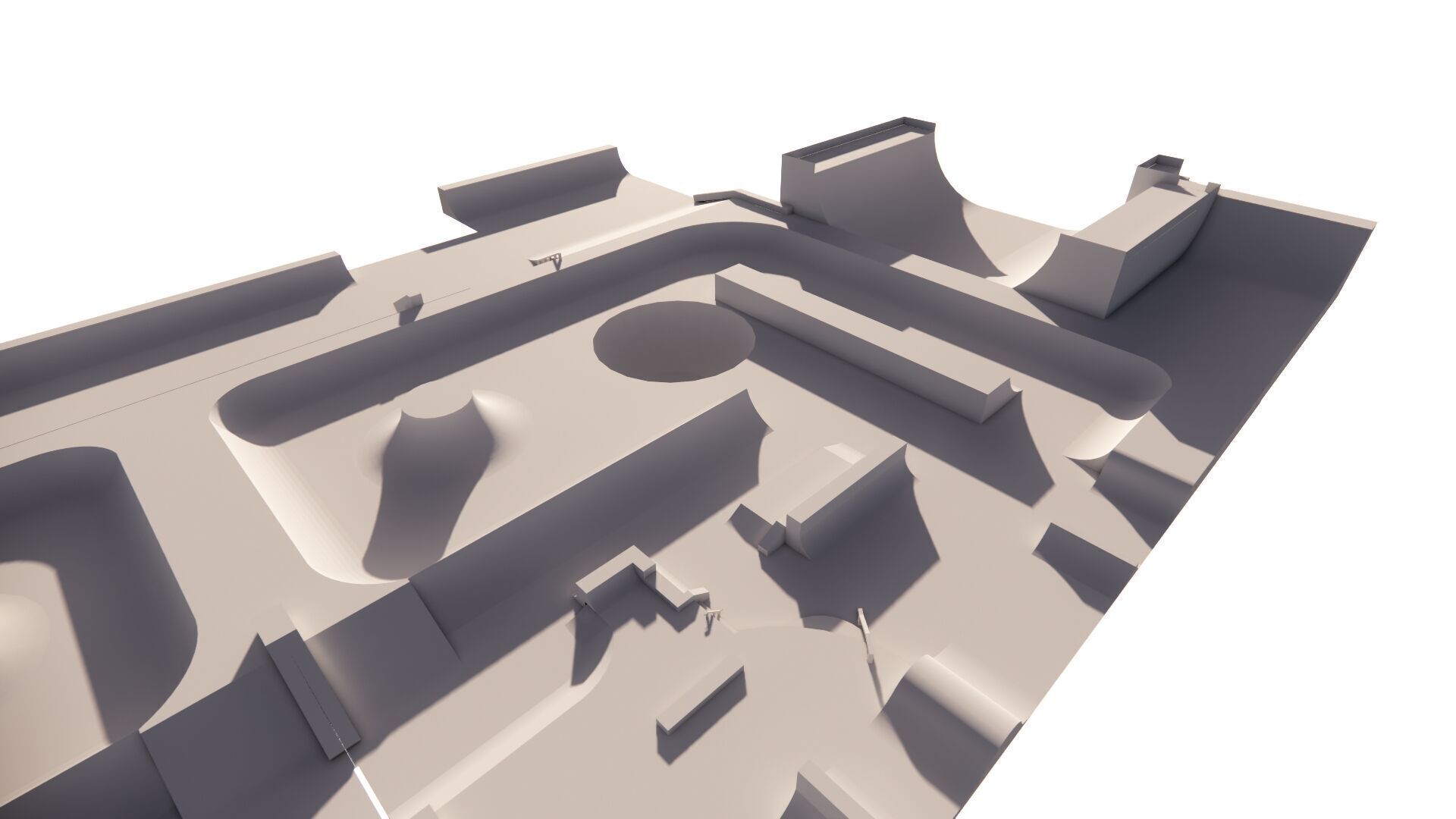 Skatepark-Skate Park PACK 3D model_23