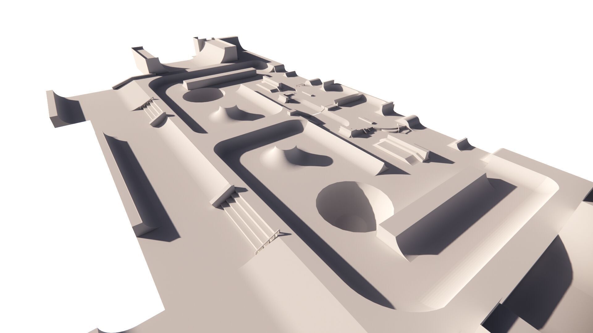 Skatepark-Skate Park PACK 3D model_25