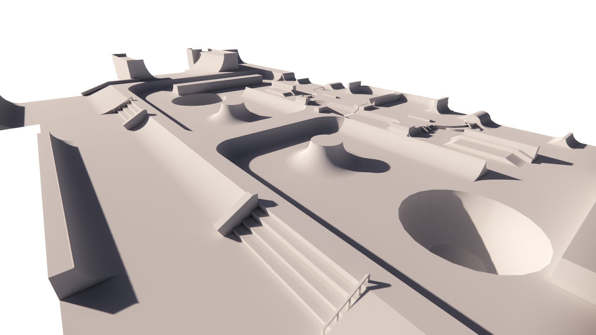 Skatepark-Skate Park PACK 3D model_14