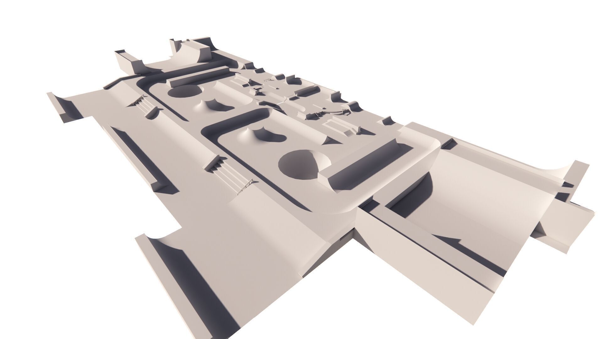 Skatepark-Skate Park PACK 3D model_13