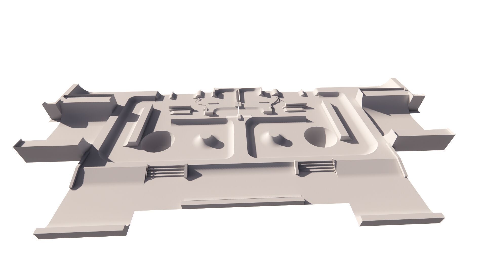 Skatepark-Skate Park PACK 3D model_6