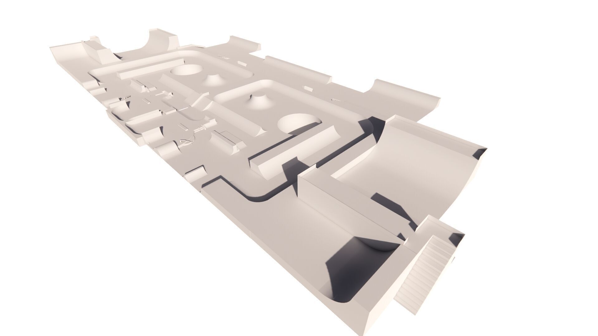 Skatepark-Skate Park PACK 3D model_7