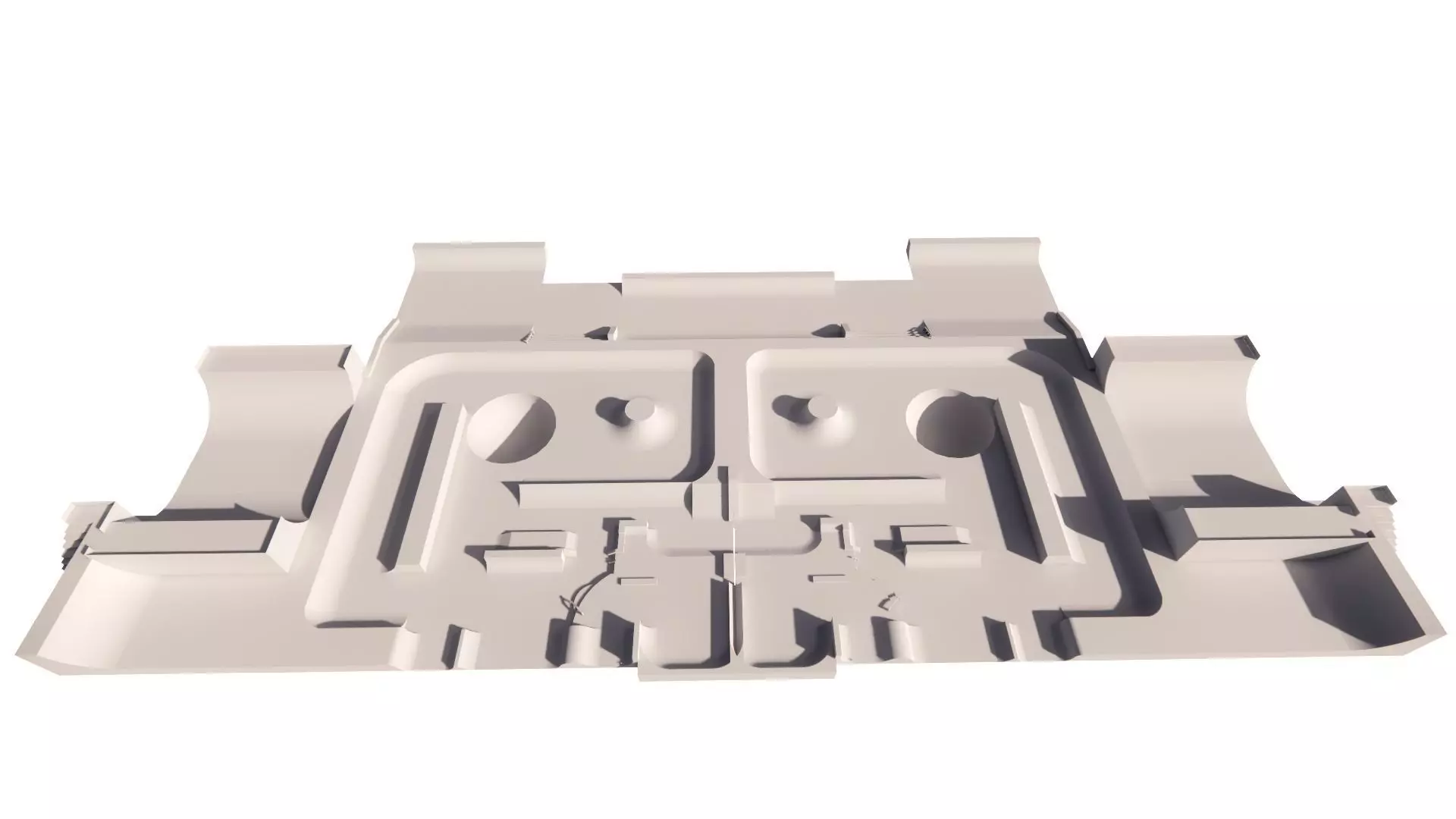 Skatepark-Skate Park PACK 3D model_0