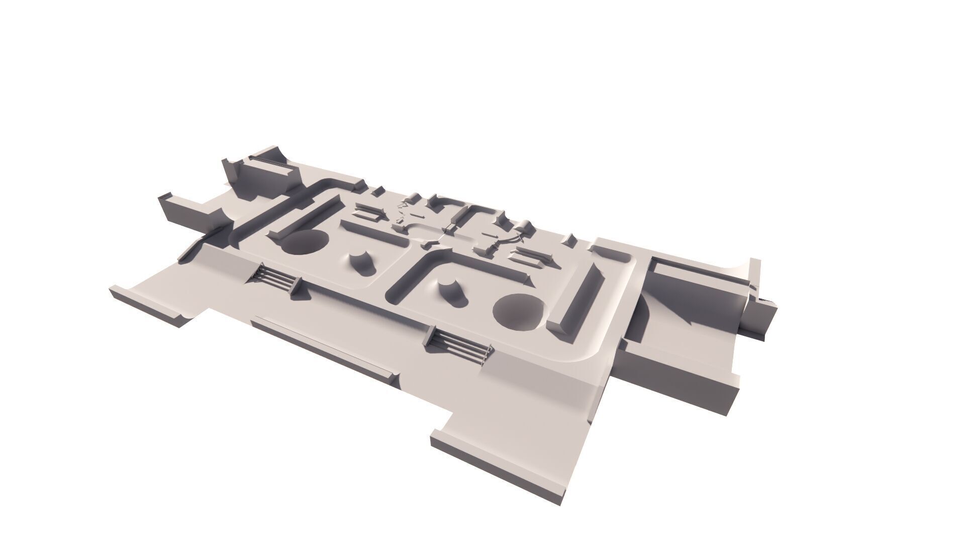 Skatepark-Skate Park PACK 3D model_5