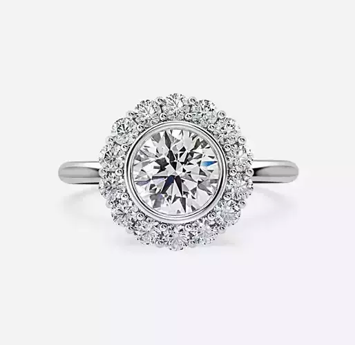 Halo Engagement Ring  08