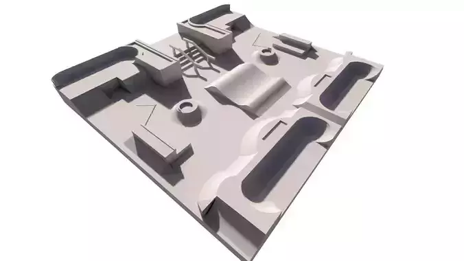 Skatepark-Skate Park PACK 3D model Skatepark-Skate Park PACK 3D model