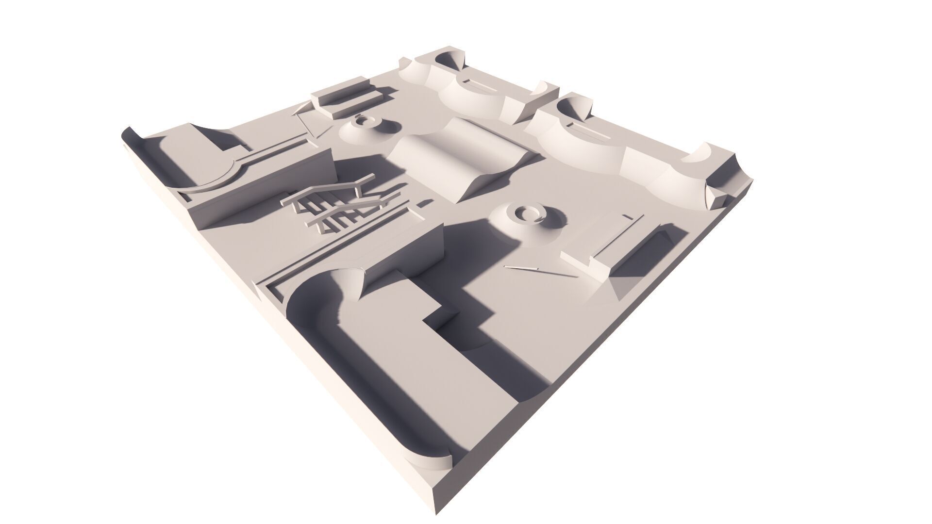 Skatepark-Skate Park PACK 3D model_4