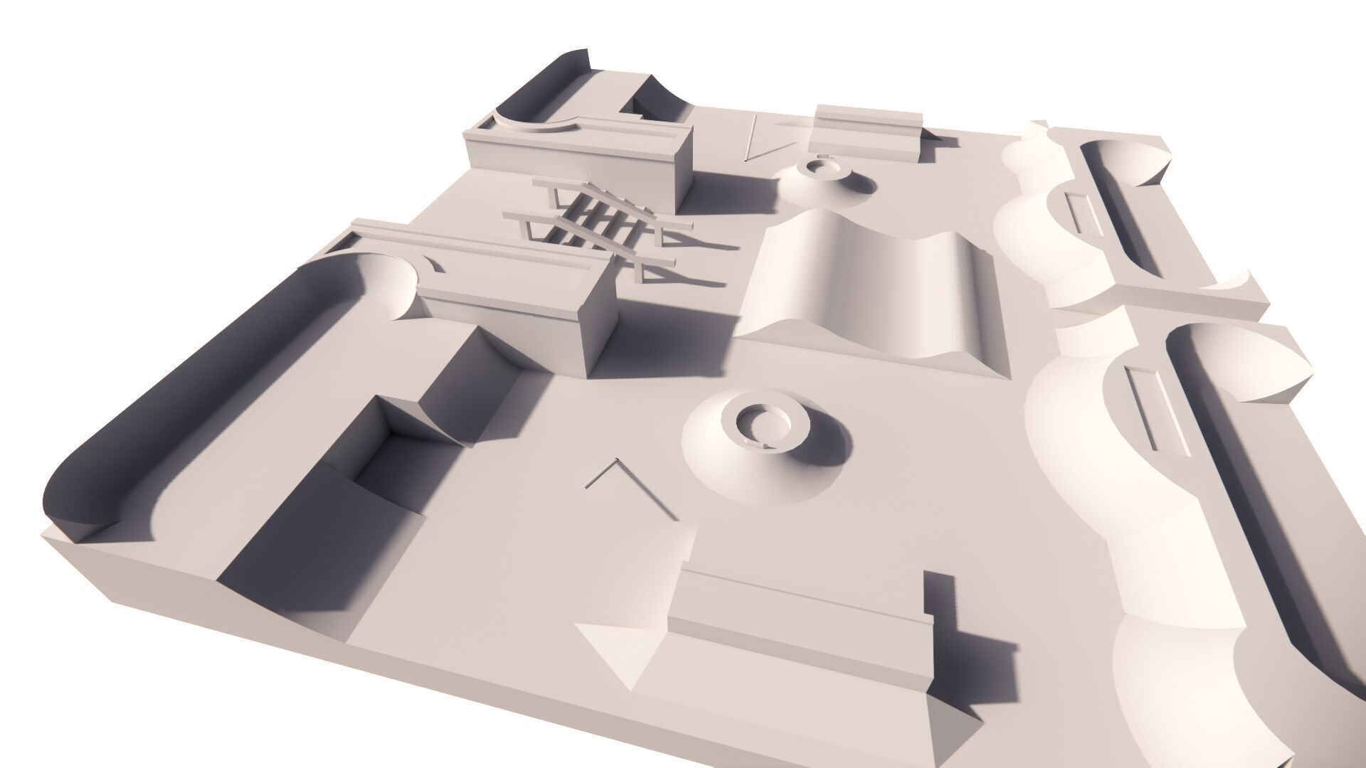 Skatepark-Skate Park PACK 3D model_13