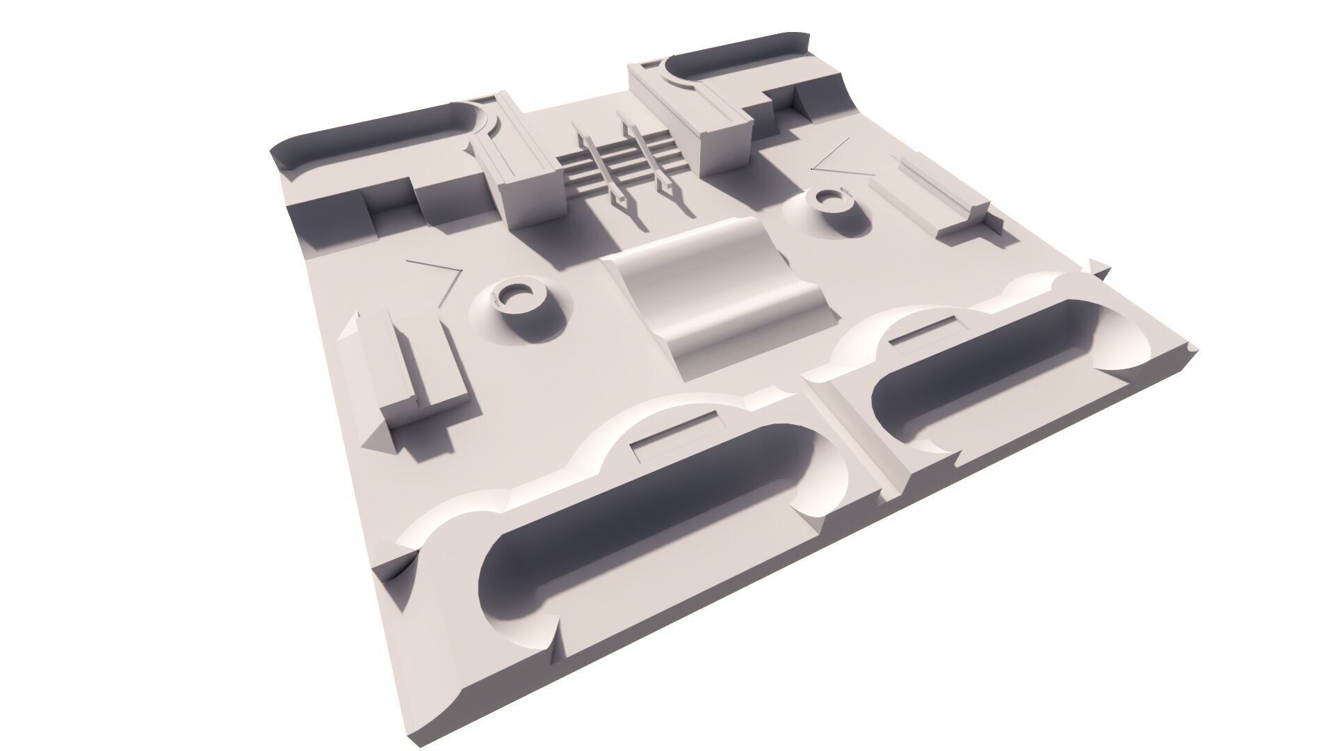 Skatepark-Skate Park PACK 3D model_14