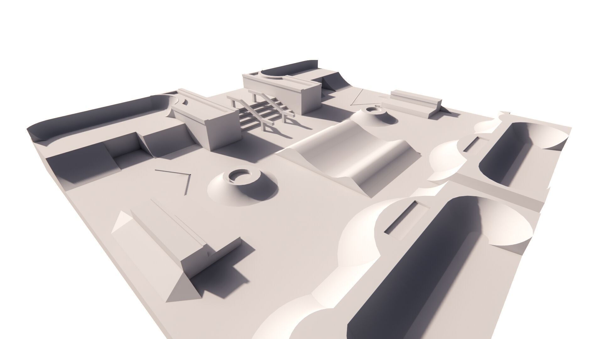 Skatepark-Skate Park PACK 3D model_9