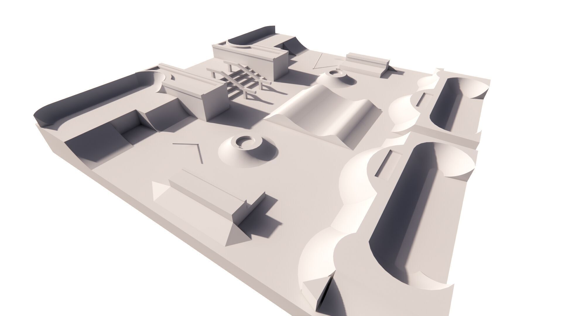 Skatepark-Skate Park PACK 3D model_12