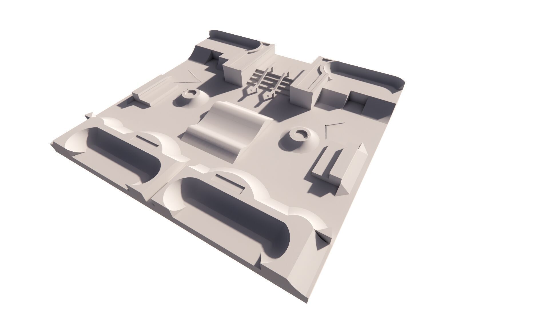 Skatepark-Skate Park PACK 3D model_3