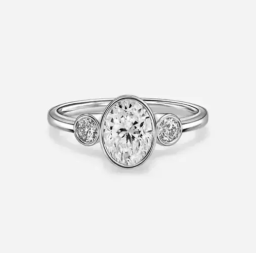 Three Stone Engagement Ring 02