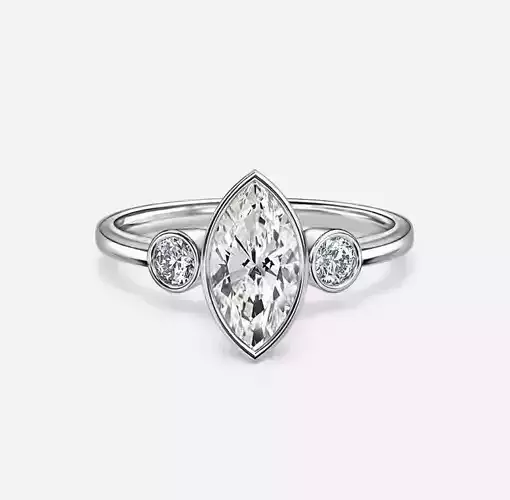 Three Stone Engagement Ring 03